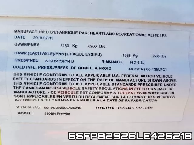 5SFPB2926LE425218 фото 2