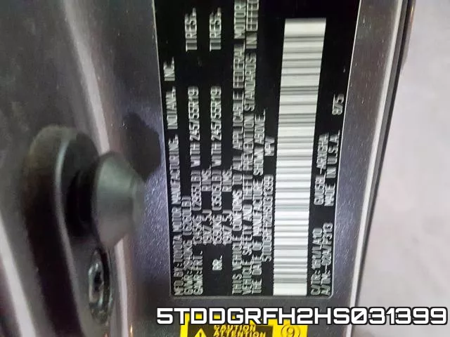 5TDDGRFH2HS031399 фото 2