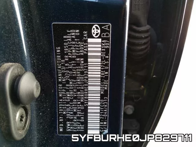 5YFBURHE0JP829711 фото 2