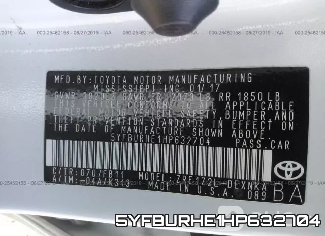 5YFBURHE1HP632704 фото 10