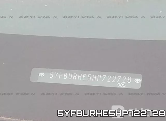 5YFBURHE5HP722728 фото 10