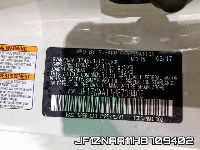 JF1ZNAA11H8709402 фото 2