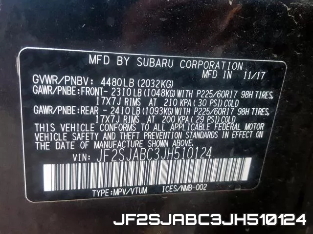 JF2SJABC3JH510124 фото 2
