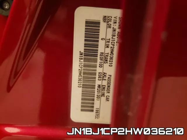 JN1BJ1CP2HW036210 фото 2