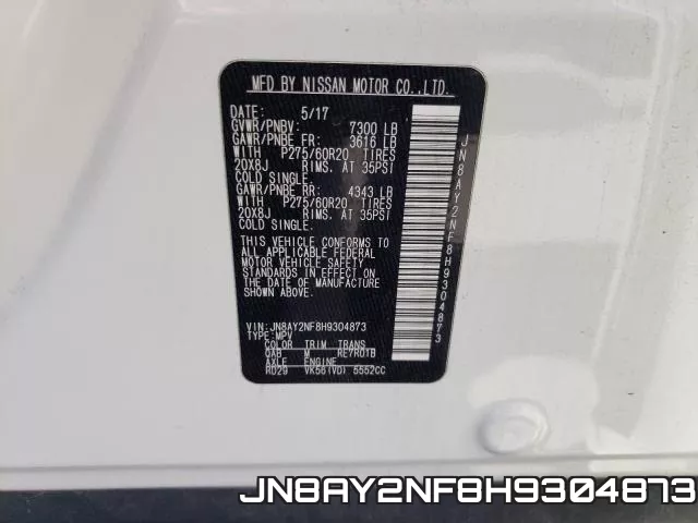 JN8AY2NF8H9304873 фото 2