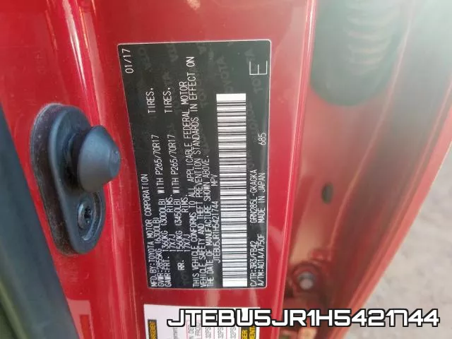 JTEBU5JR1H5421744 фото 2