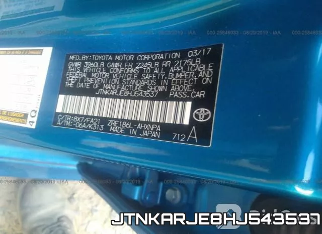 JTNKARJE8HJ543537 фото 10