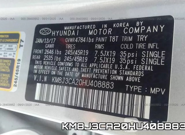 KM8J3CA20HU408883 фото 10