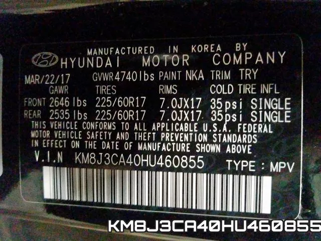 KM8J3CA40HU460855 фото 2