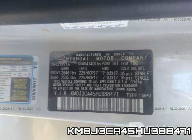KM8J3CA45HU388471 фото 10