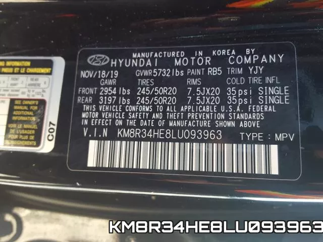 KM8R34HE8LU093963 фото 2