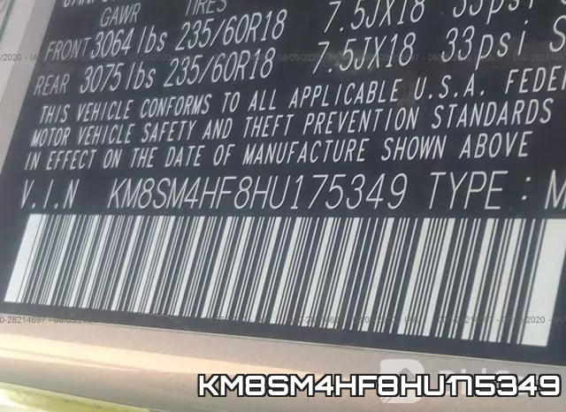 KM8SM4HF8HU175349 фото 10