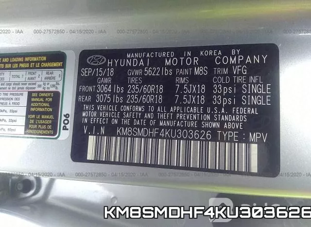 KM8SMDHF4KU303626 фото 10