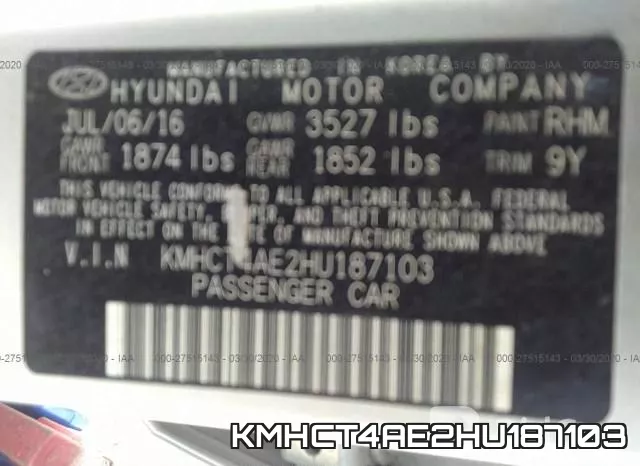 KMHCT4AE2HU187103 фото 10