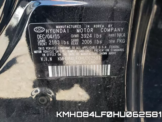 KMHD84LF0HU062581 фото 2