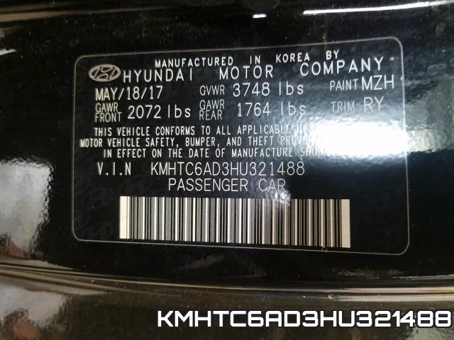 KMHTC6AD3HU321488 фото 2