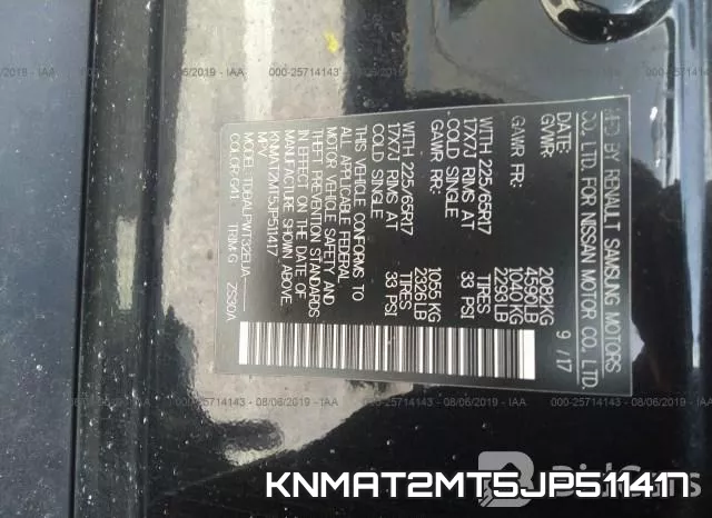KNMAT2MT5JP511417 фото 10