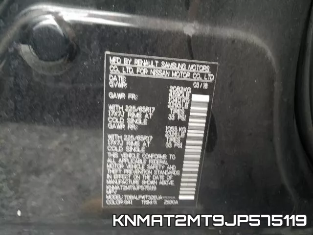 KNMAT2MT9JP575119 фото 2