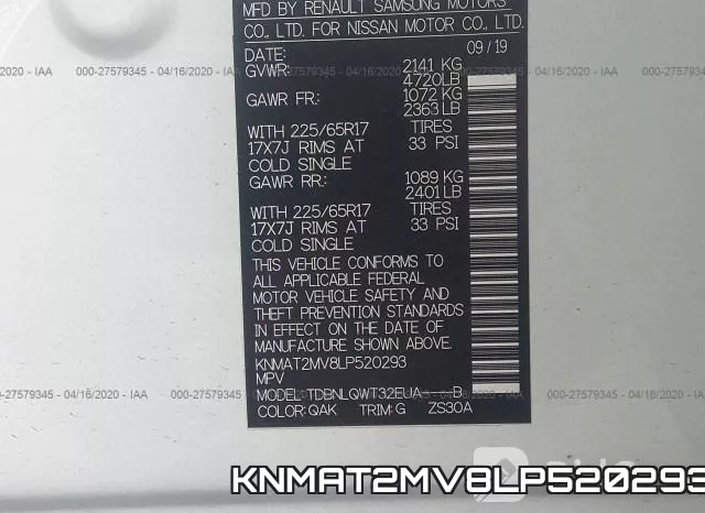 KNMAT2MV8LP520293 фото 10