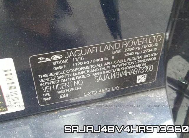SAJAJ4BV4HA973360 фото 10