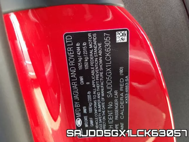 SAJDD5GX1LCK63057 фото 2
