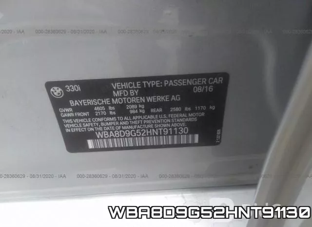 WBA8D9G52HNT91130 фото 10