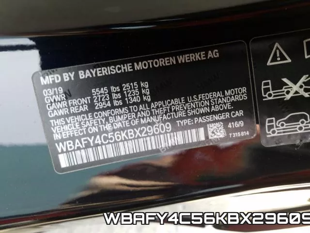 WBAFY4C56KBX29609 фото 2