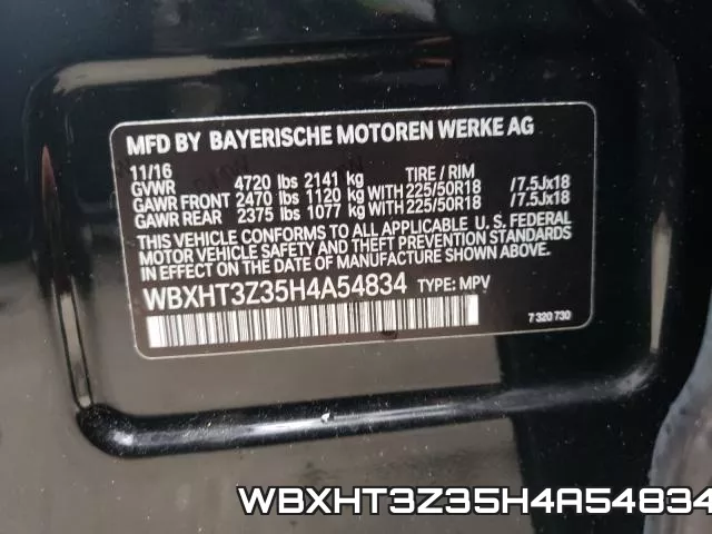 WBXHT3Z35H4A54834 фото 2