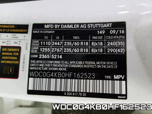 WDC0G4KB0HF162523 фото 2