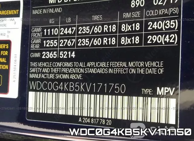 WDC0G4KB5KV171750 фото 10