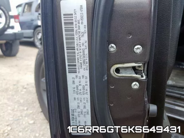 1C6RR6GT6KS649431 фото 2