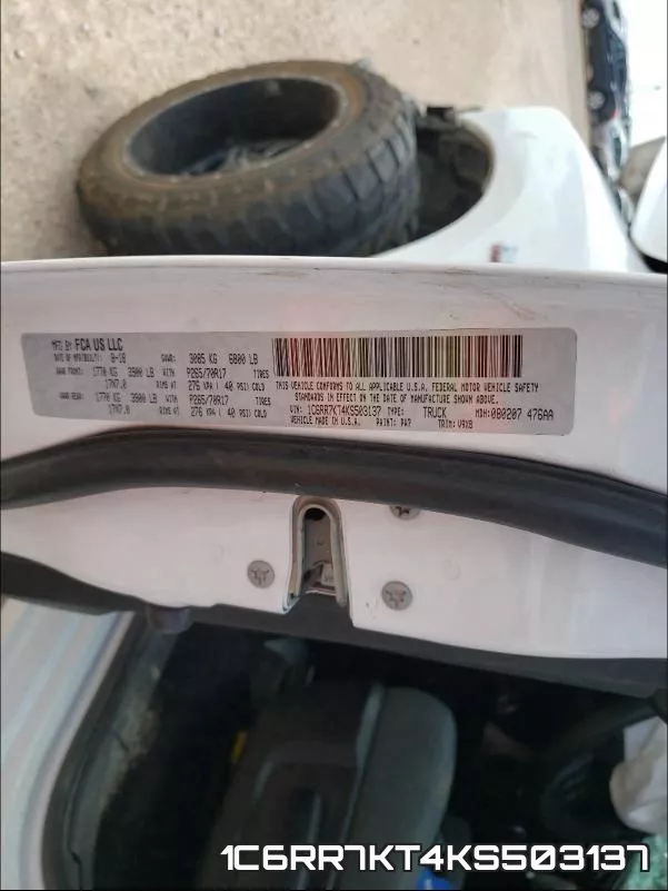 1C6RR7KT4KS503137 фото 2
