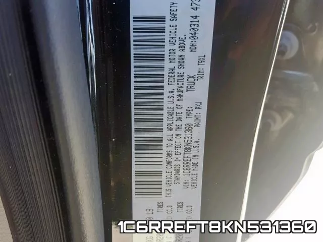 1C6RREFT8KN531360 фото 2