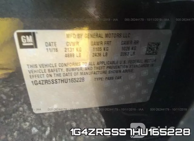 1G4ZR5SS7HU165228 фото 10