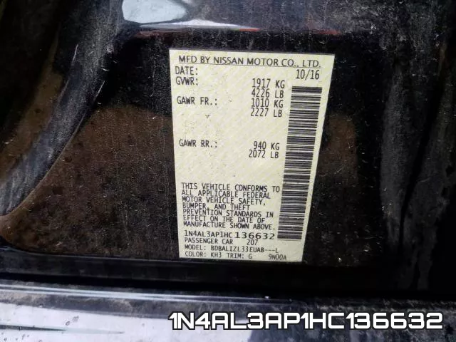 1N4AL3AP1HC136632 фото 2