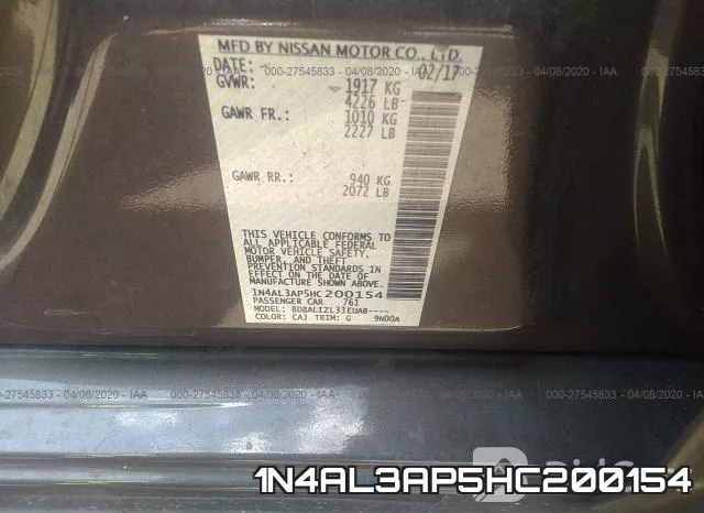 1N4AL3AP5HC200154 фото 10