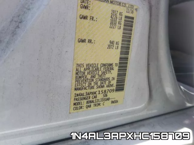 1N4AL3APXHC158709 фото 2