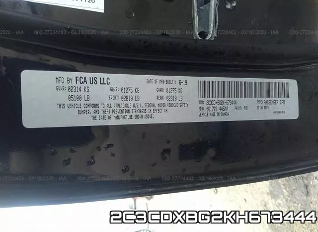 2C3CDXBG2KH673444 фото 10