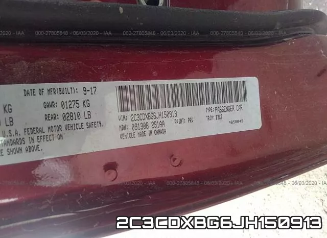 2C3CDXBG6JH150913 фото 10