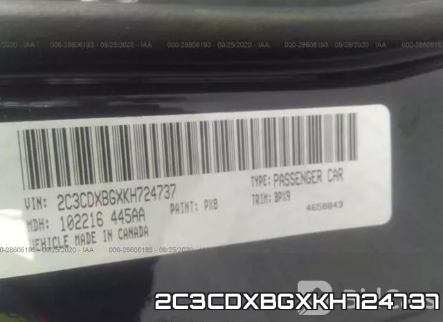 2C3CDXBGXKH724737 фото 10