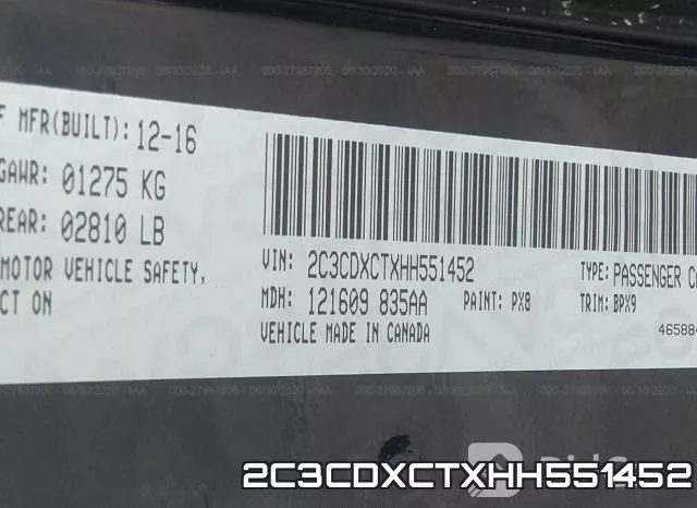 2C3CDXCTXHH551452 фото 9