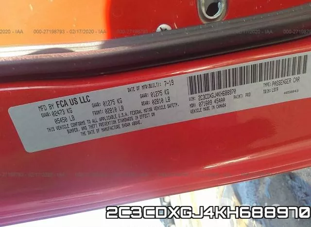 2C3CDXGJ4KH688970 фото 10