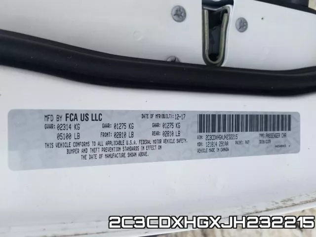 2C3CDXHGXJH232215 фото 2