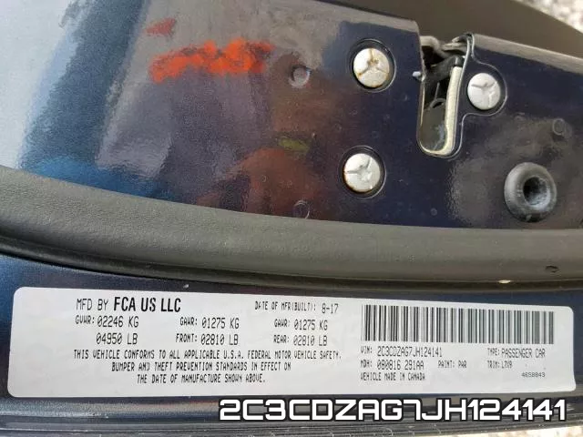 2C3CDZAG7JH124141 фото 2