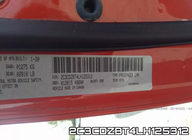 2C3CDZBT4LH125312 фото 10