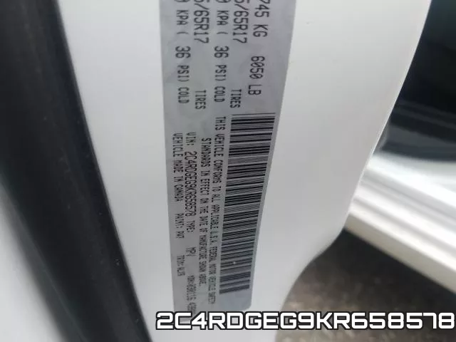 2C4RDGEG9KR658578 фото 2