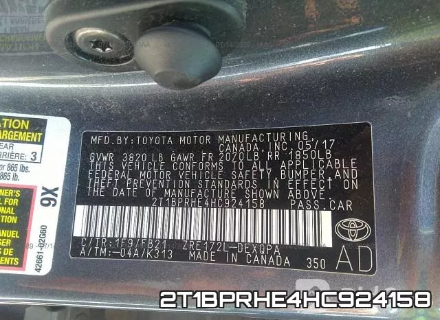 2T1BPRHE4HC924158 фото 10