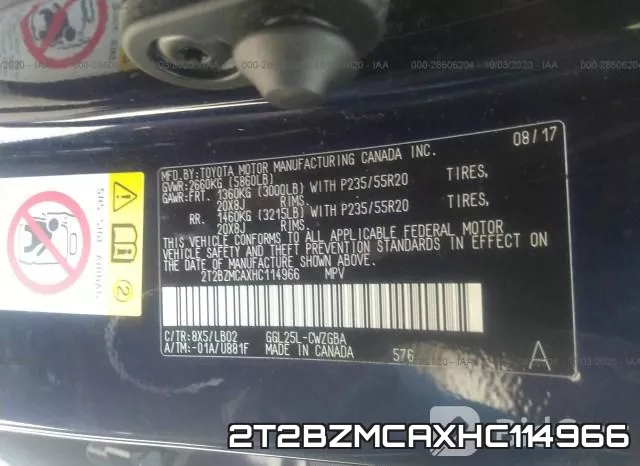 2T2BZMCAXHC114966 фото 10