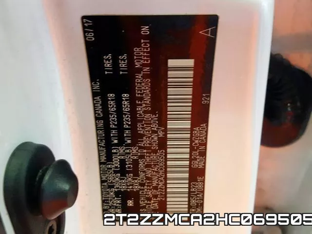2T2ZZMCA2HC069505 фото 2