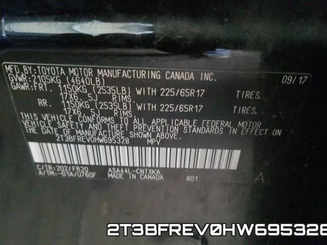 2T3BFREV0HW695328 фото 2